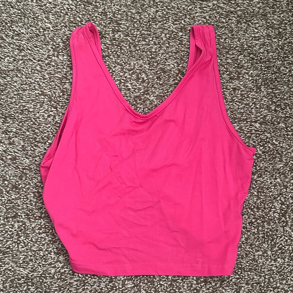Women's Pink Crossback Tank